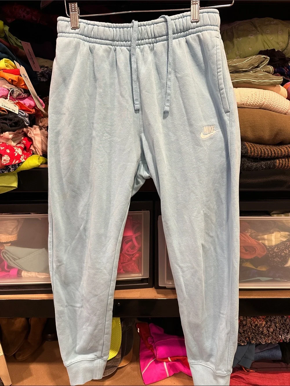 Nike Carolina Blue Jogger Sweatpants thick cozy training gym small